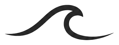 AI tattoo concept: minimalist single wave